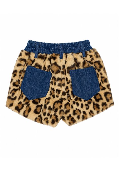 Shorts in pelliccia ecologica MISS GRANT KIDS | MG1798NMACULATO